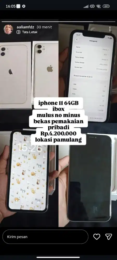 BU. Iphone 11 64gb ibox