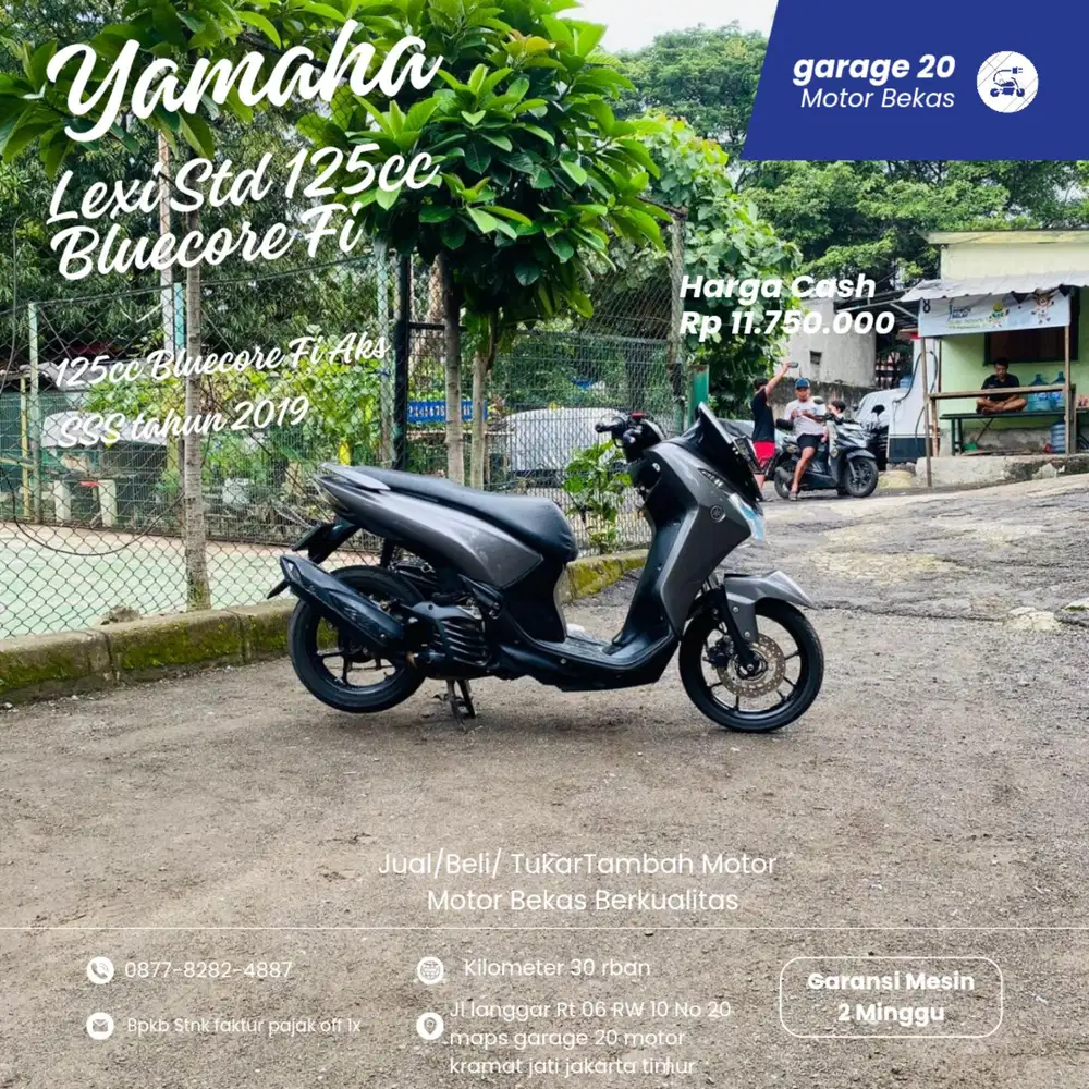 Yamaha Lexi 125cc Std Bluecore Aks SSS Tahun 2019 Pajak Off