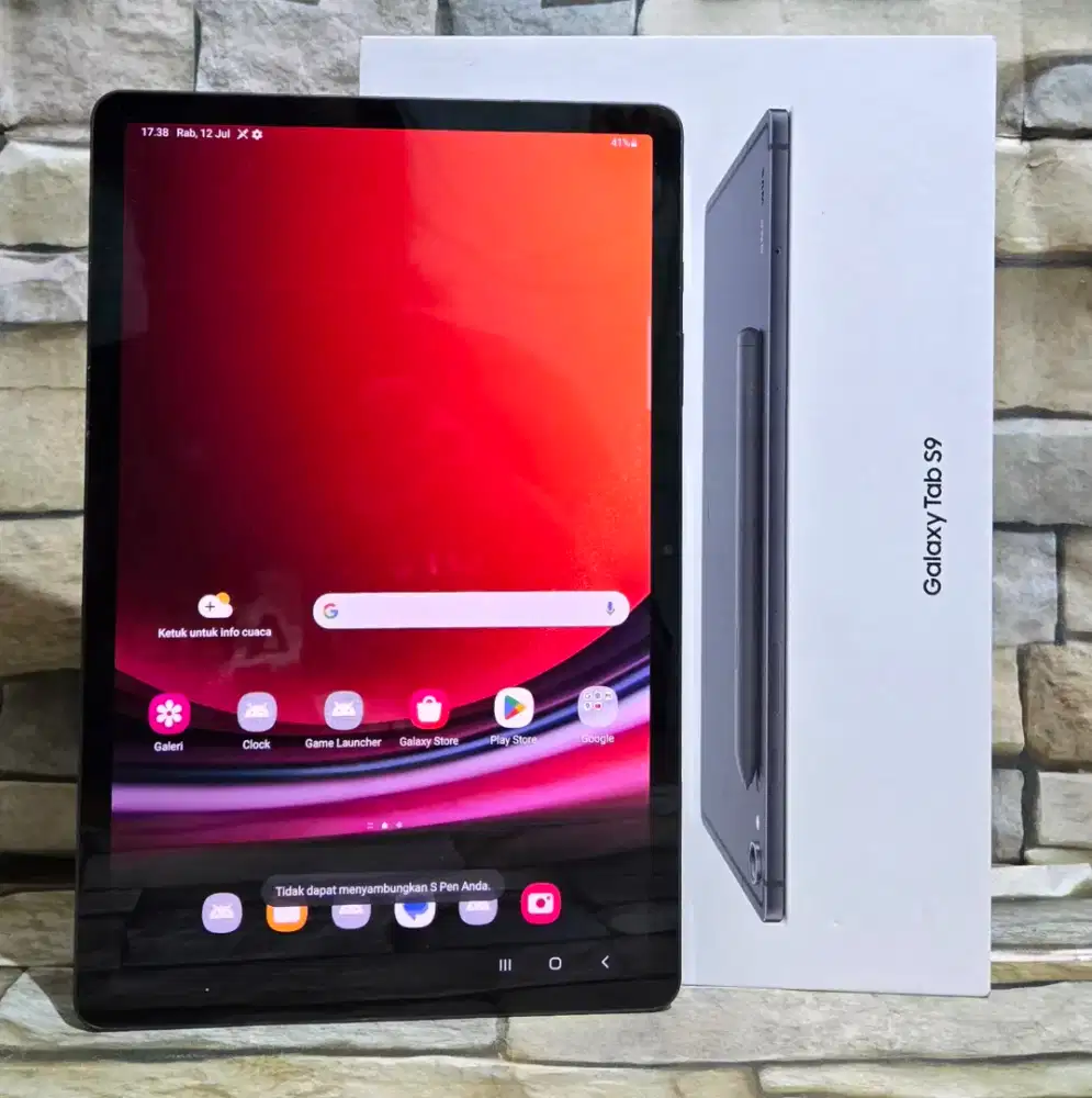 Samsung Galaxy Tab S9 8/128 Wifi Fulset segel mulus 99% like new