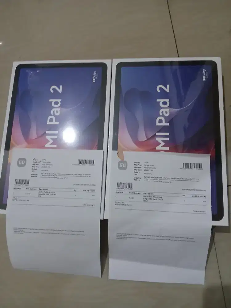 Redmi pad2 4/128 waena gary dan purple segel pasti ya baru