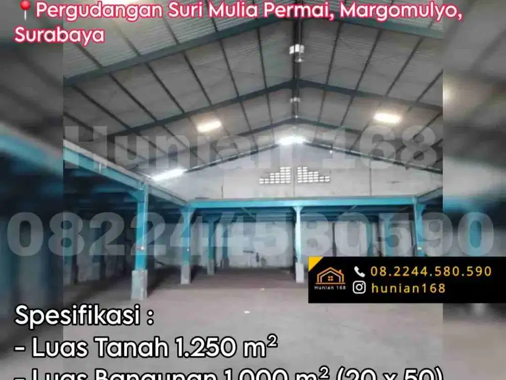 SEWA Gudang Pergudangan Suri Mulia Margomulyo Permai Surabaya Barat Indah Jaya Angtropolis Kalianak Tanjungsari