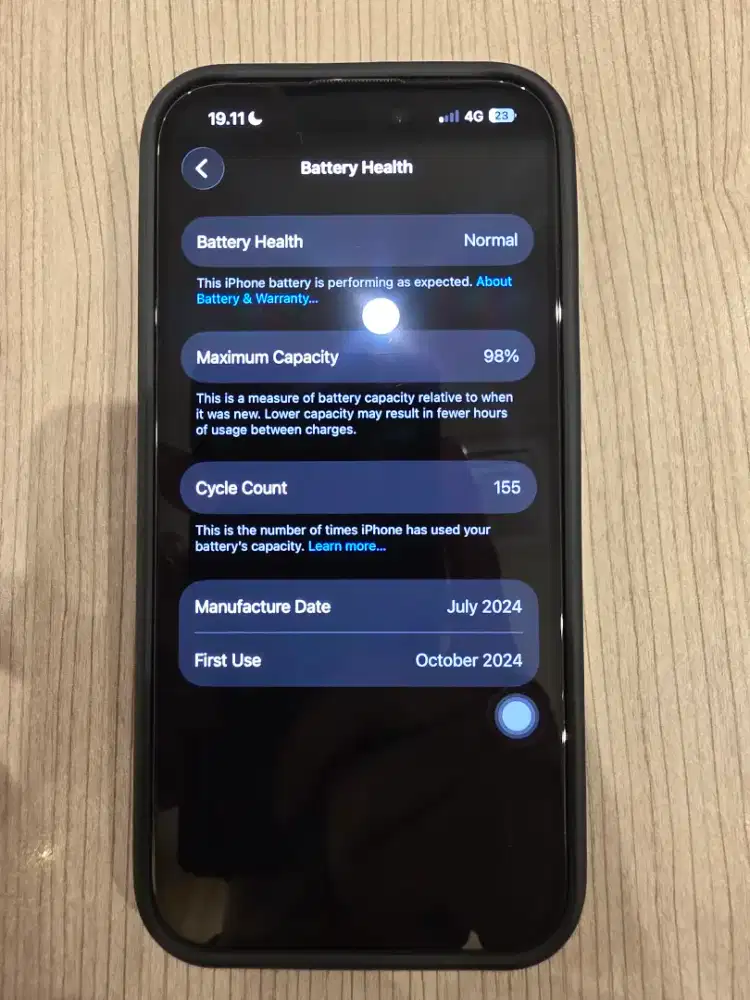 Ex iBox iPhone 15 Pro BH 98% Natural Titanium