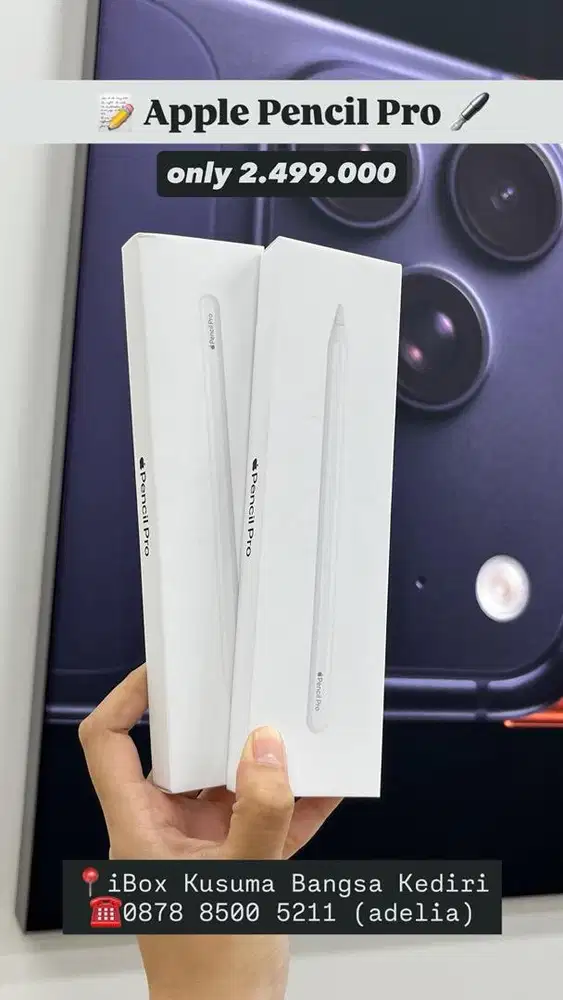 APPLE PENCIL PRO ORIGINAL LOKASI IBOX KUSUMA BANGSA KEDIRI