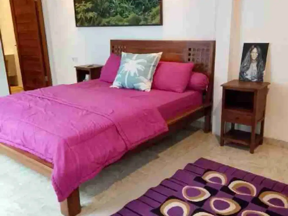 Long lease 5 Tahun 2 BR villa furnished strategis bebas banjir Dekat canggu