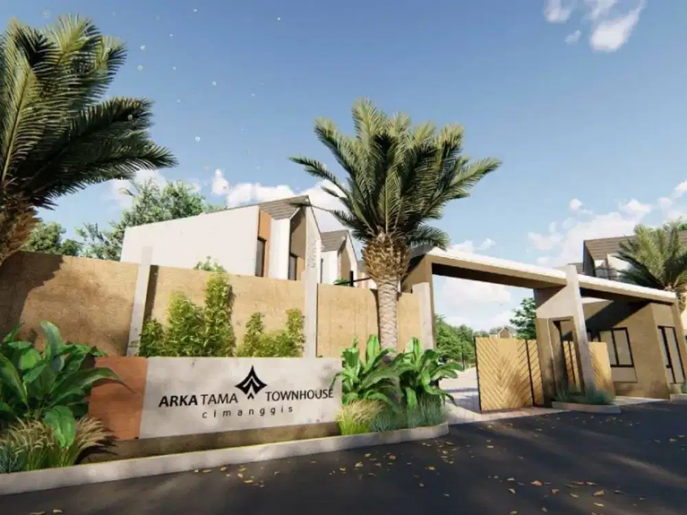 ARKATAMAA Town House, 2 Lt, Siap Huni, Semi Furnished, Bebas Banjir, bisa KPR
