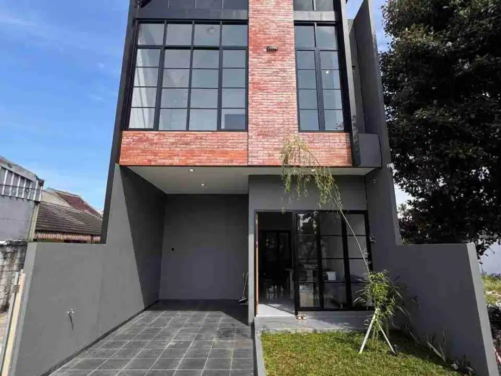 Rumah Scandinavian di Jalan Raya Kukusan Beji Depok