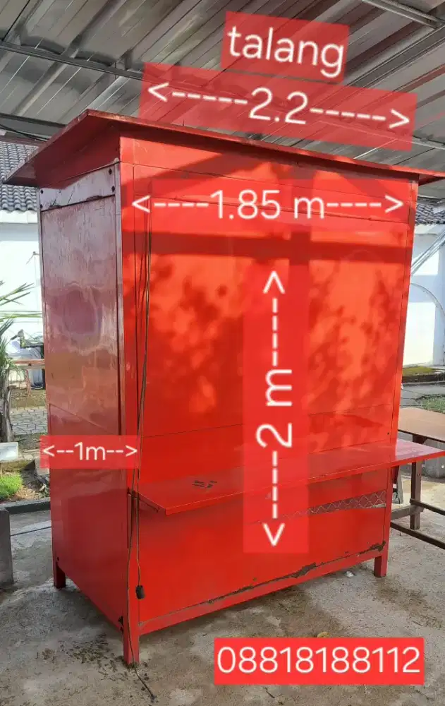 Booth Container Bahan 100% PLAT