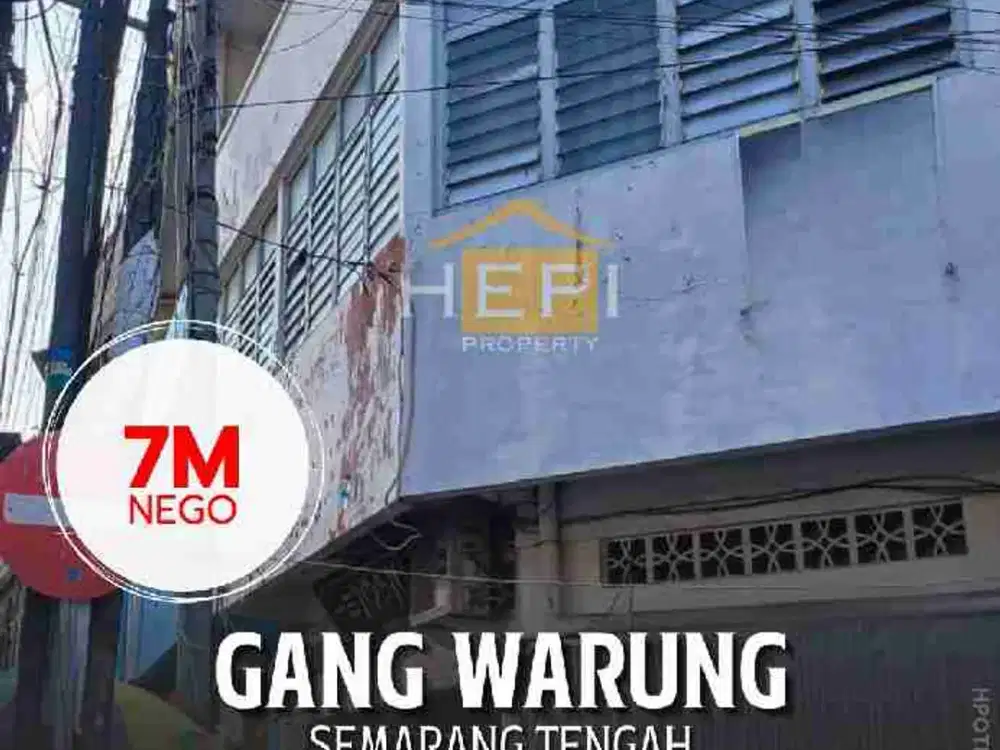 Di Jual Ruko Cantik di Gang Warung Semarang