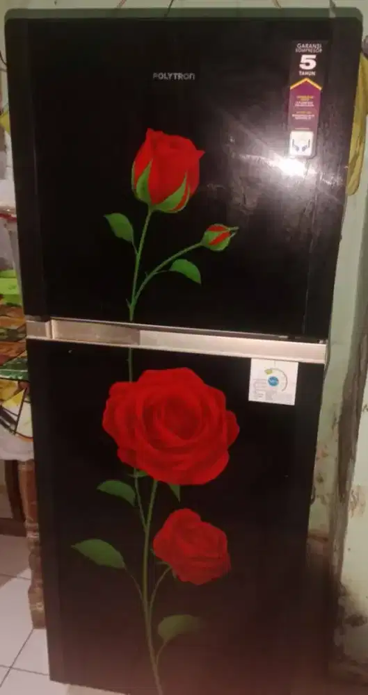Lemari es 2 pintu polytron