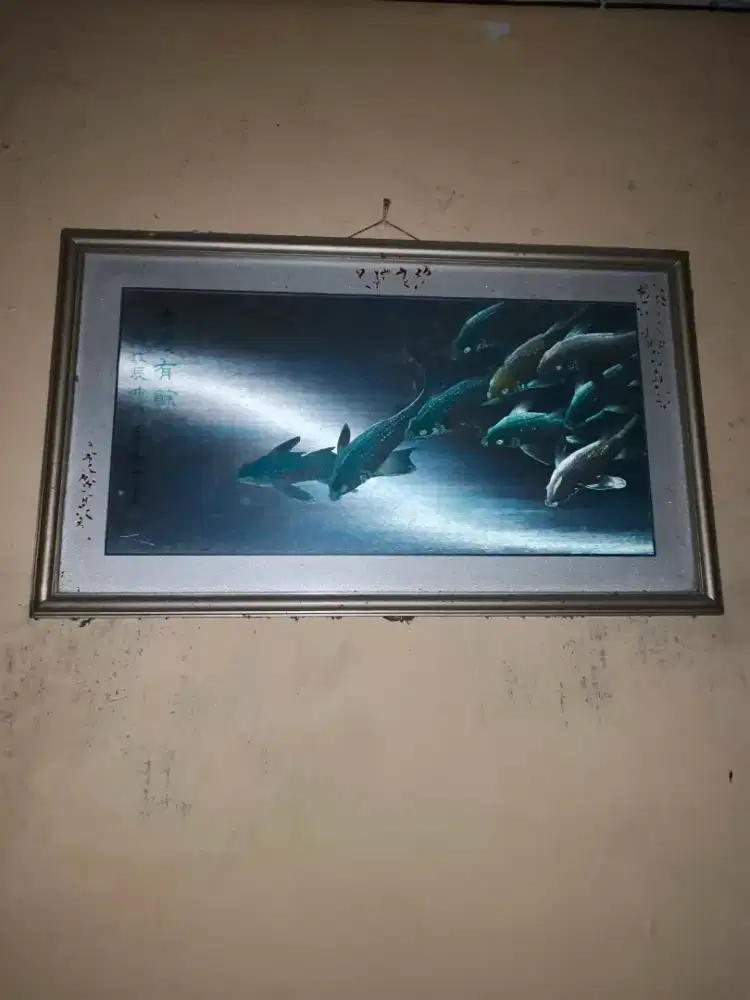 Lukisan Ikan Feng Shui Antik