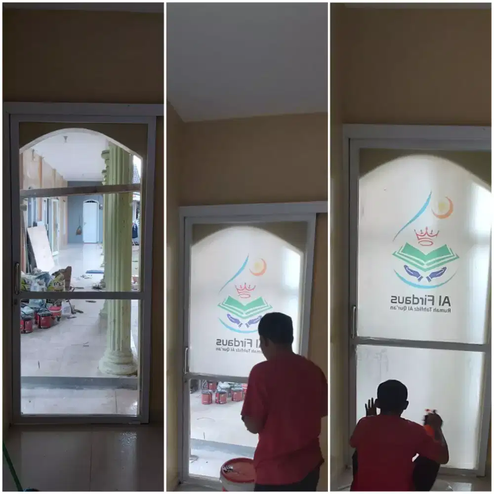 Stiker Kaca, Sticker Oneway, Stiker Logo Anti UV