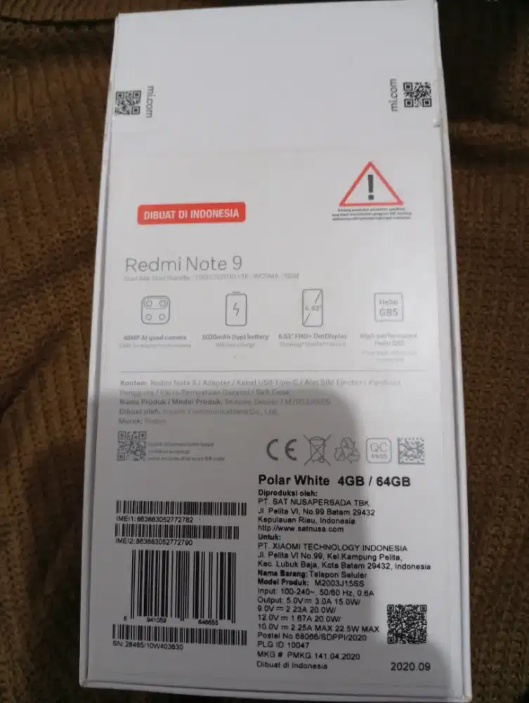 Box redmi note 9