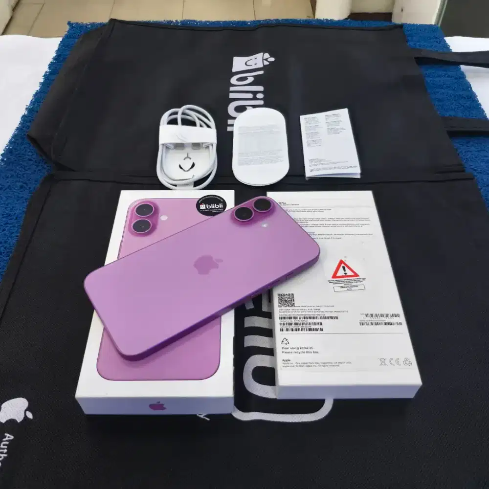 Iphone 16 Plus 256GB 99,9% Like new Grs resmi blibli Juni 2026
