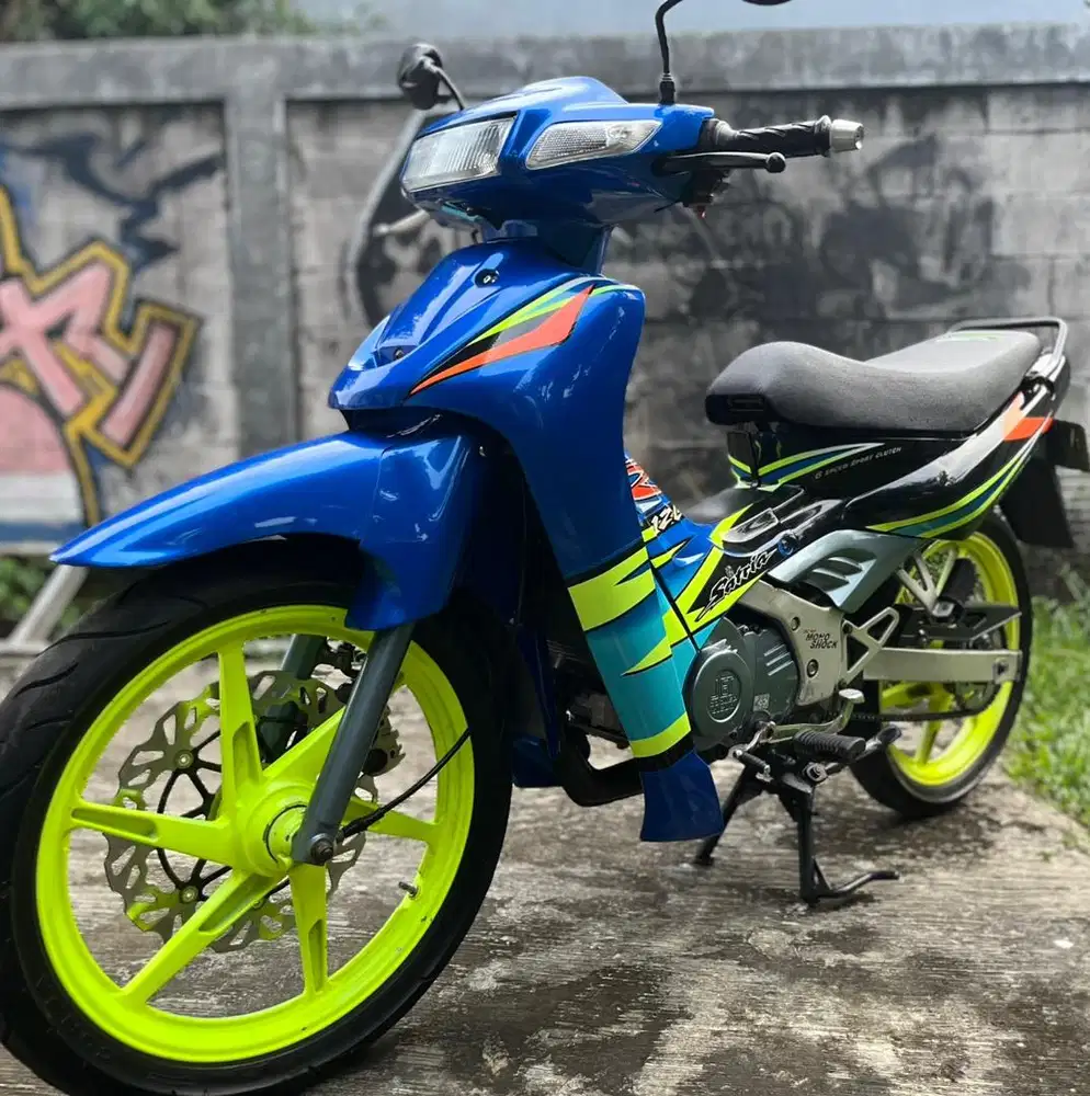Satria 2003 biru hitam