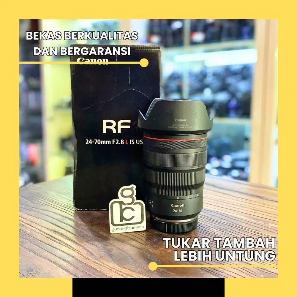 Lensa Canon RF 24-70mm F2.8L USM - MINT CONDITION - 7208
