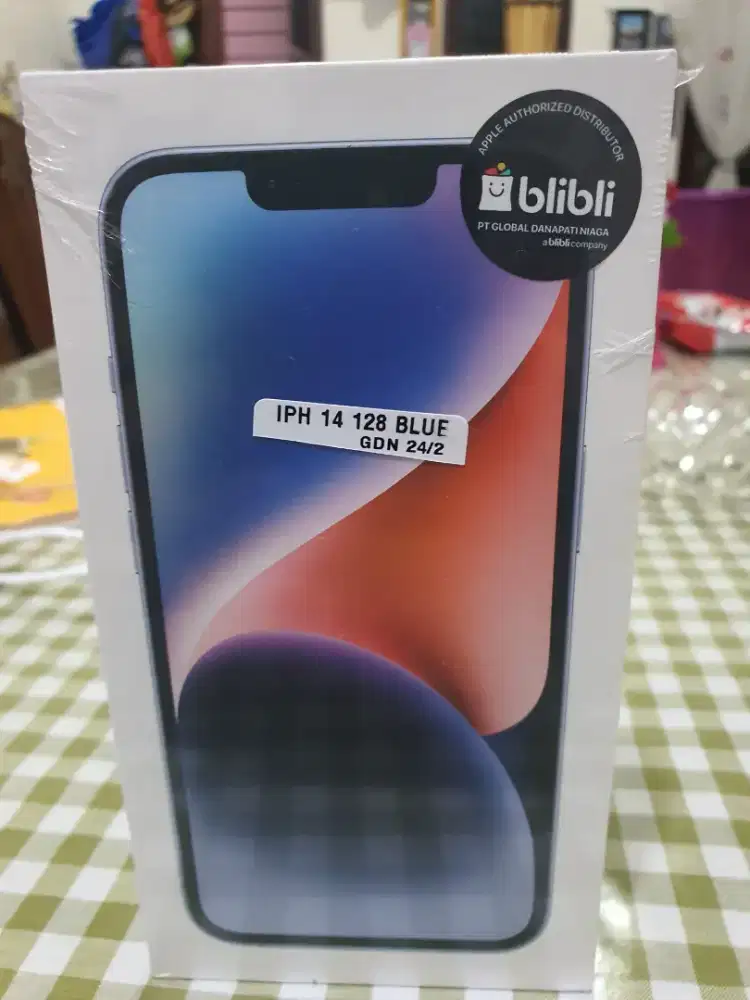 Iphone 14 128gb blue garansi 1 tahun resmi