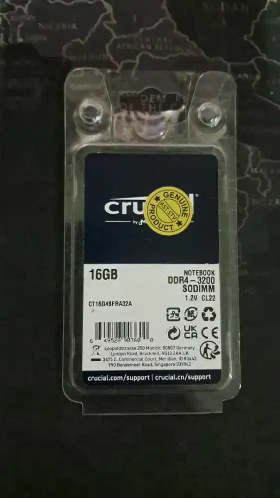 Crucial 16GB SoDIMM DDR4-3200