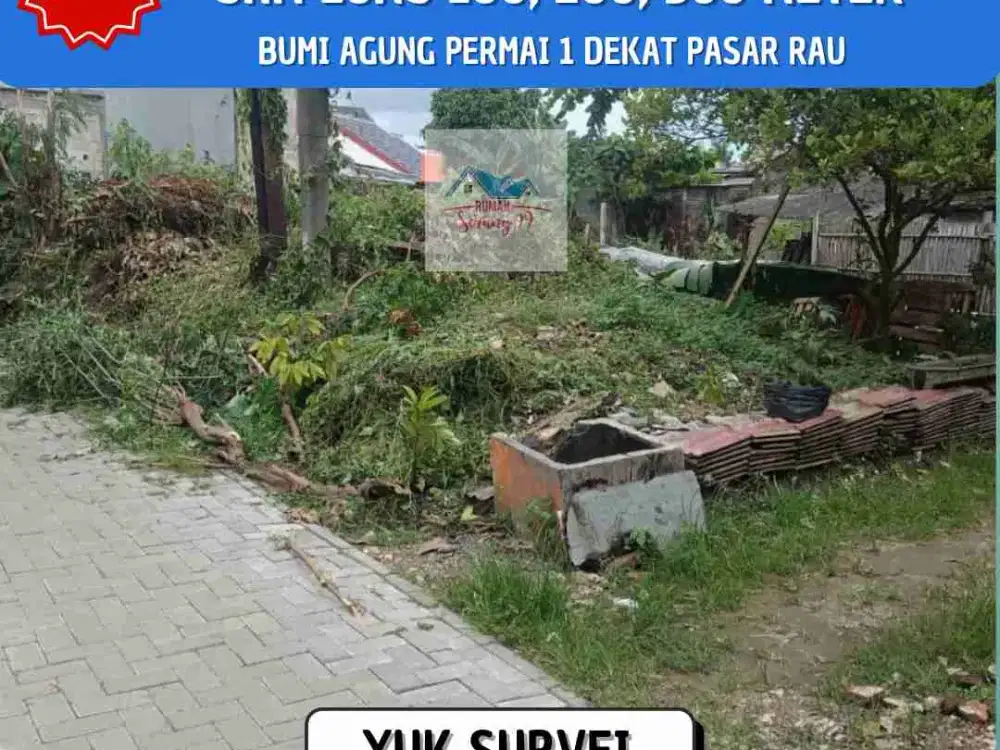 Tanah Kavling SHM Kota Serang Dekat Pasar Rau & Tol Serang Timur