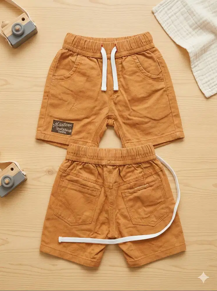 [FREE] Celana Pendek Anak Chino Mustard Master Idea Exchange Denims