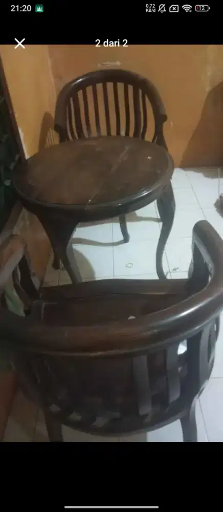 Kursi betawi mewah lengkap sama meja