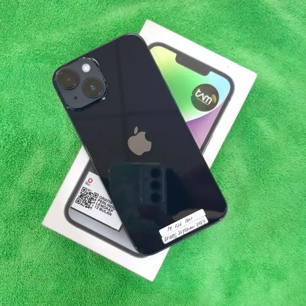 iPhone 14 128gb iBox garansi 22 Feb 2027 like new