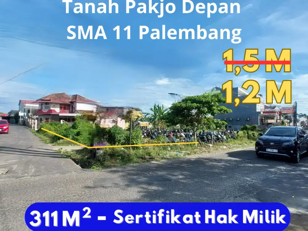 Tanah Pakjo dekat pusat kota Palembang, Mau Bangun Apobae cocok