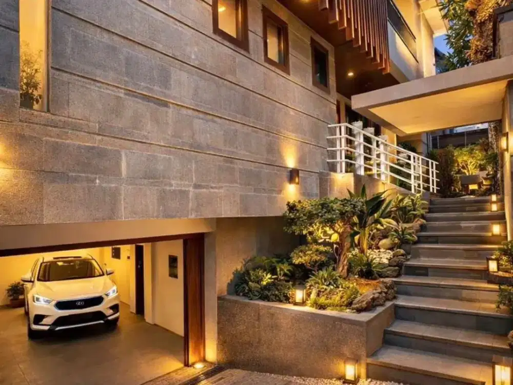 Rumah modern kebo iwa denpasar barat bali