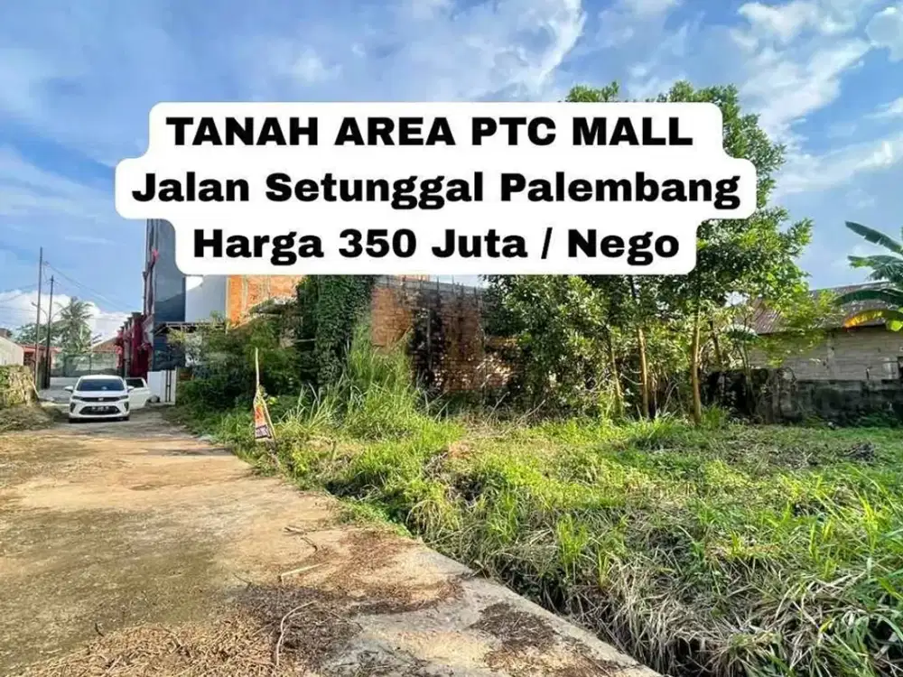 Belakang PTC Mall, Tanah Siap Bangun Dalam Cluster