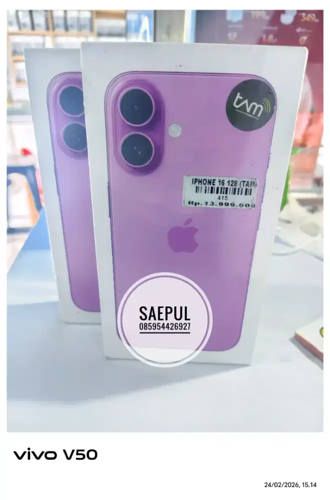 Baru iphone 16 128Gb
