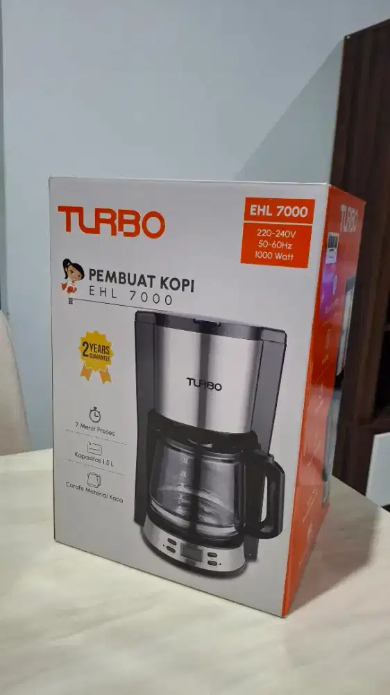 Mesin Kopi Turbo EHL7000 Baru – 1,5L Digital, Harga 350 Ribu!