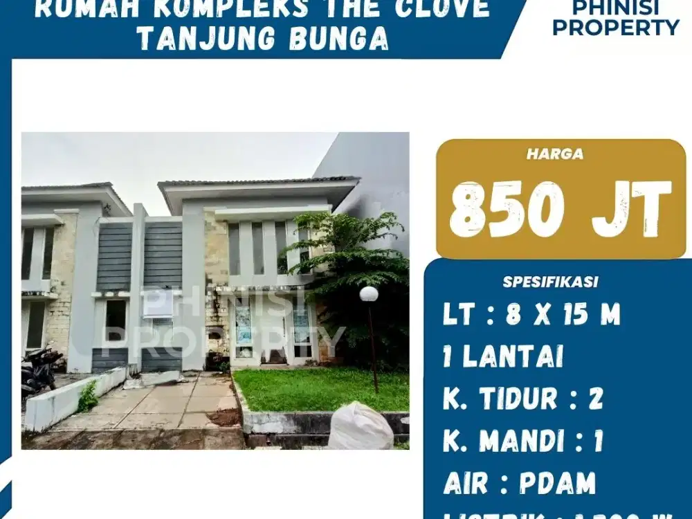 DIJUAL Rumah Harga Murah di Kompleks Clove Tanjung Bunga