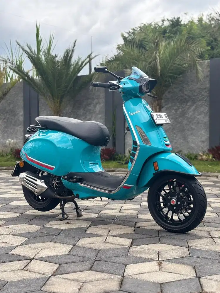 Vespa Sprint S 150 ABS IGet 2023 Biru Modif Keren Koko Motor