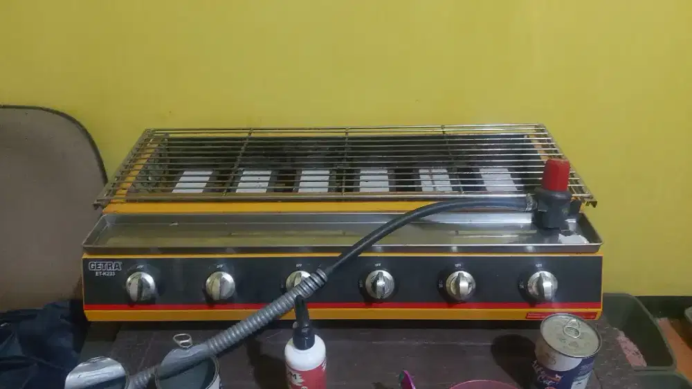 Bakaran getra 6 tungku full set dijual