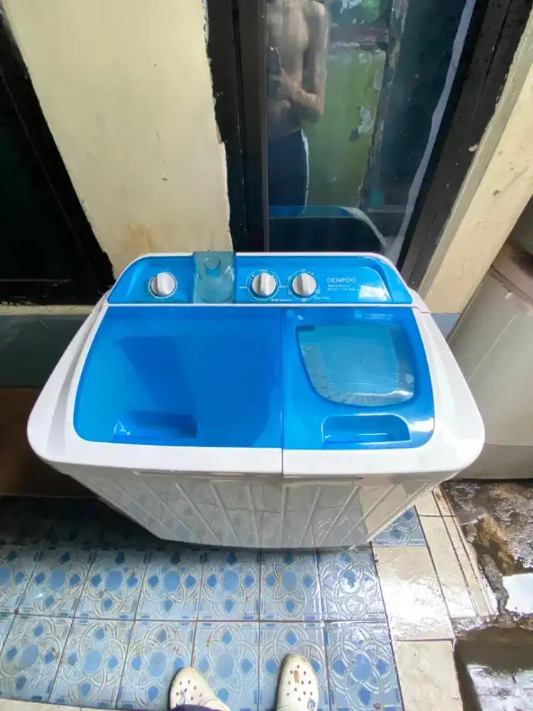 mesin cuci 2tabung merk denpoo normal nominus
