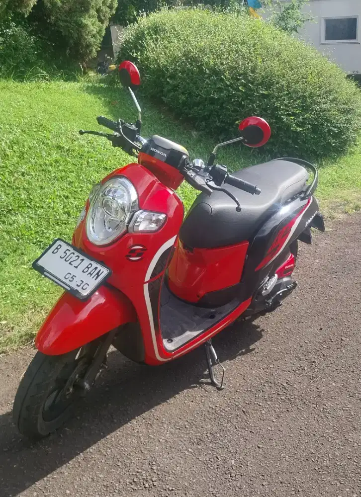 Scoopy 2020 Sporty Merah Hitam Istimewa