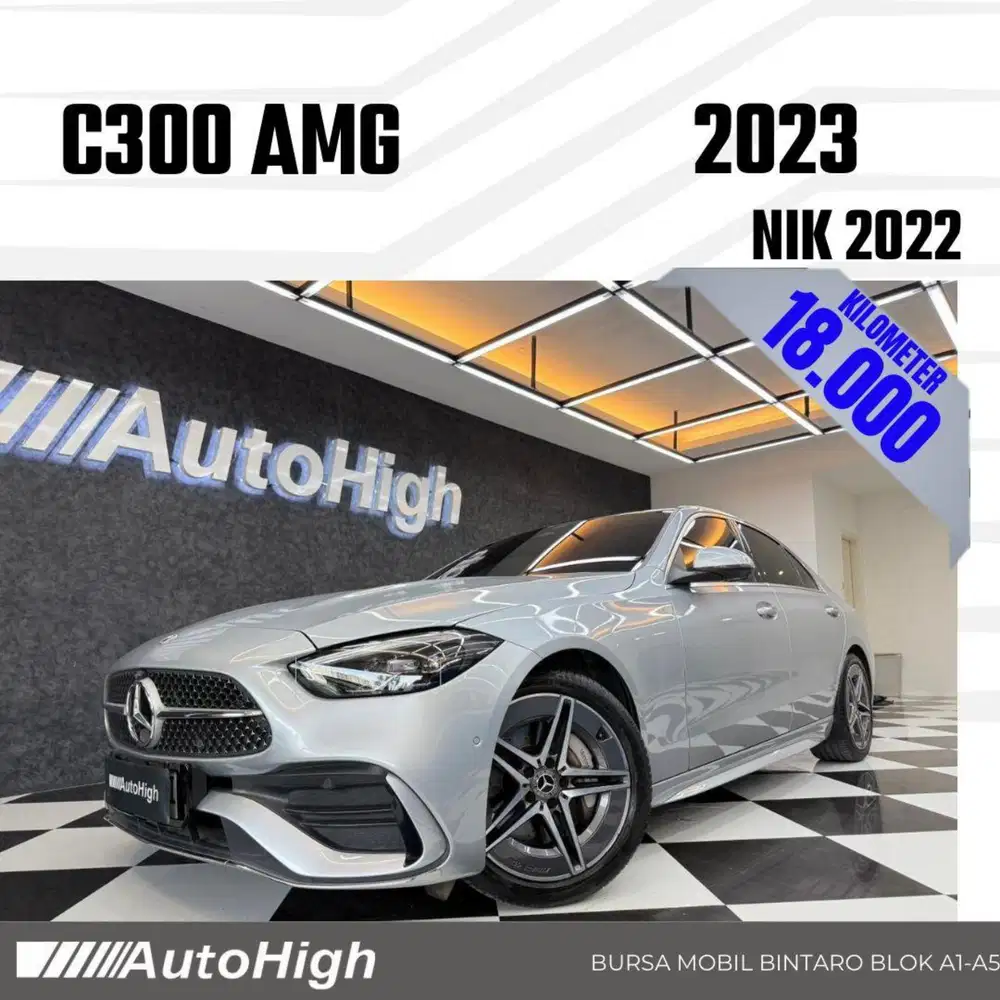 DP10% [Km18.000] C300 AMG 2022 Silver Reg 2024 #AUTOHIGH