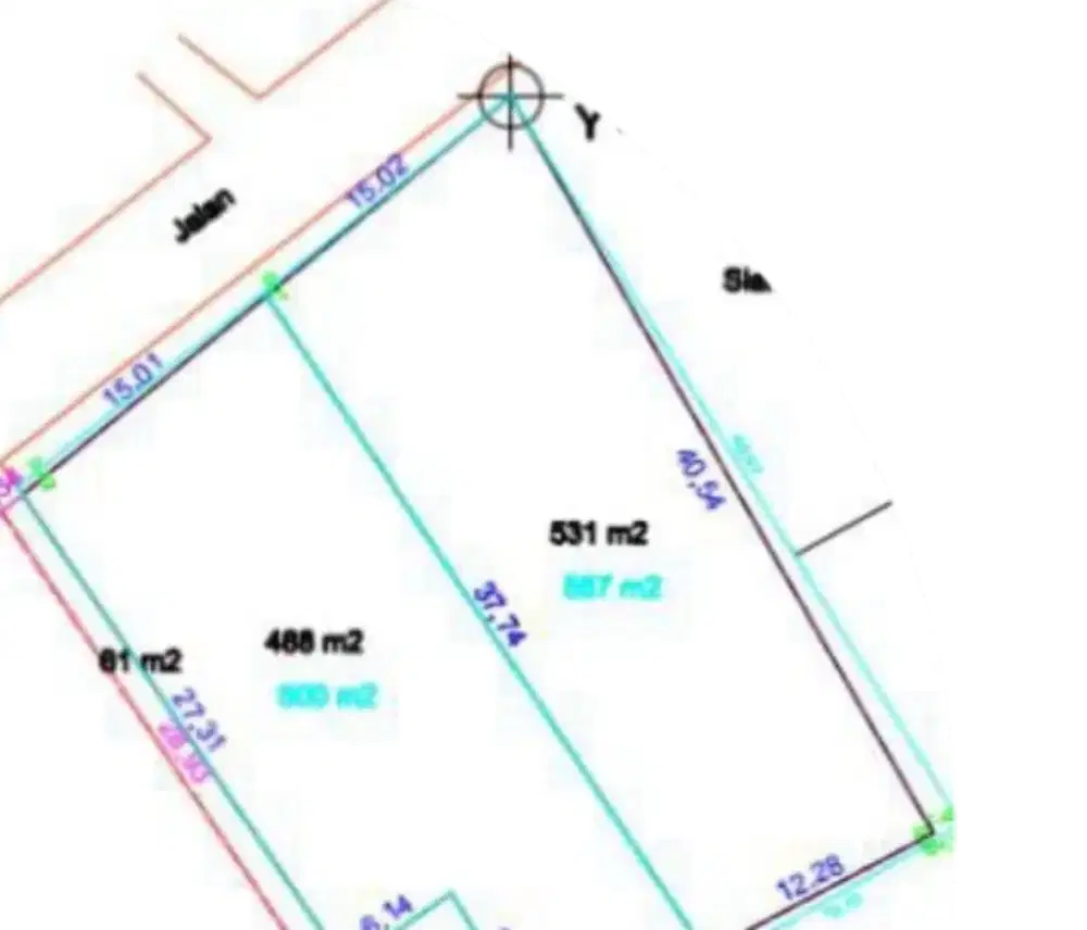 Sebelum Harga Naik...Dijual Tanah di Pinggir Jalan Raya, 531m