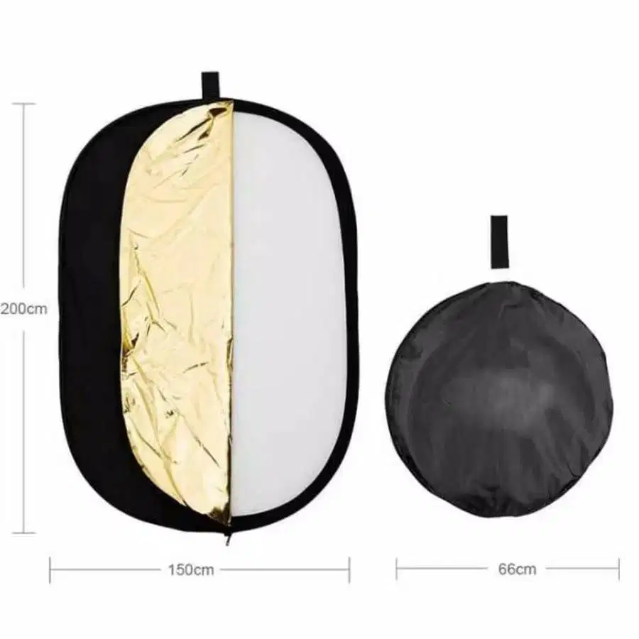 Reflector / Reflektor 5 in 1 Oval - 150x200 cm - Portable Backdrop