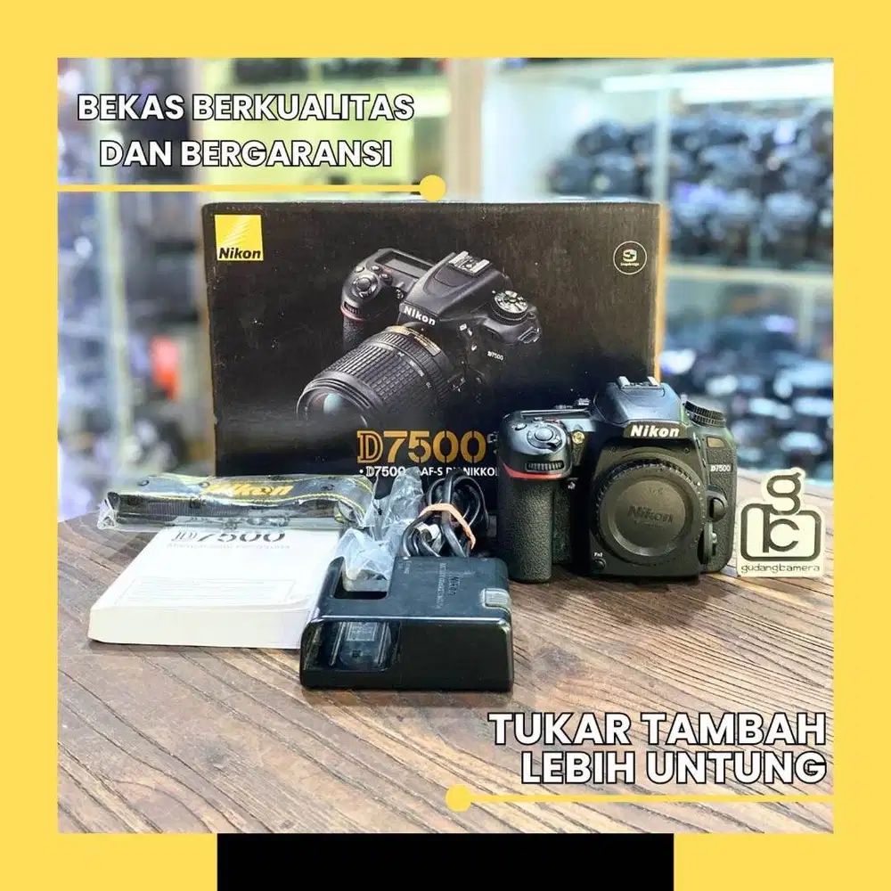Nikon D7500 Body Only SC 30xxx - MINT CONDITION - 1085