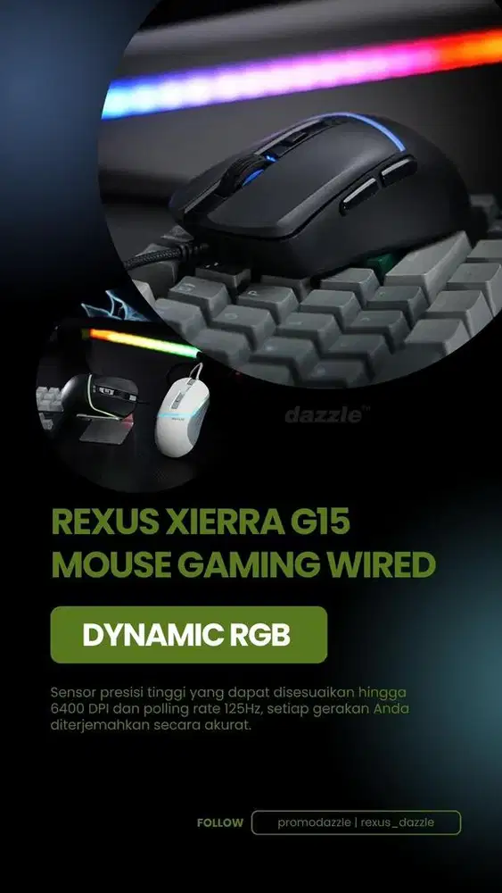 Rexus Xierra G15 mouse gaming
