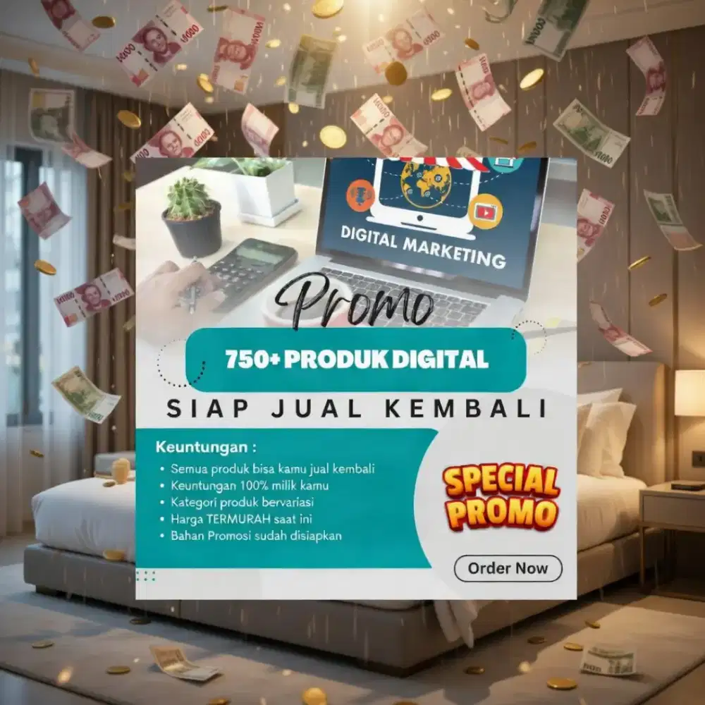 Modal Cuma 25 ribu bisa omset 10 juta /bln Jual Produk Digital