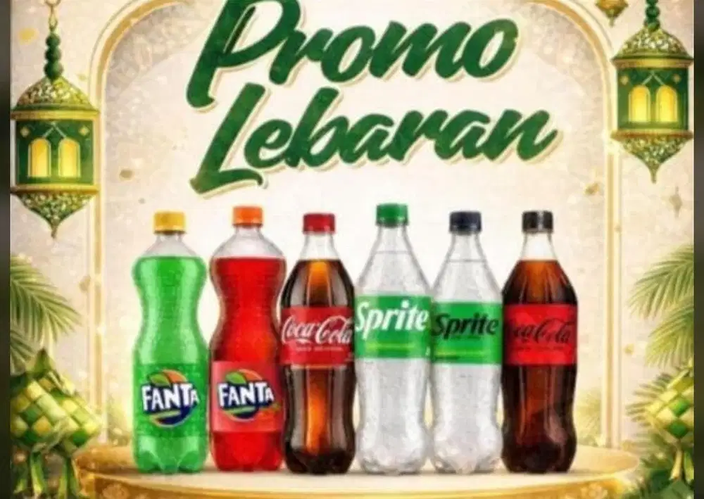 STOK TERBATAS! Borong Sprite, Fanta, Cola 1 Literan Harga Miring!