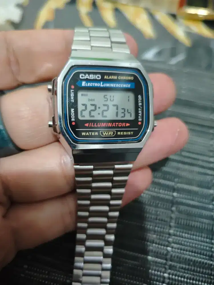 Jam tangan Casio A 168 mulus
