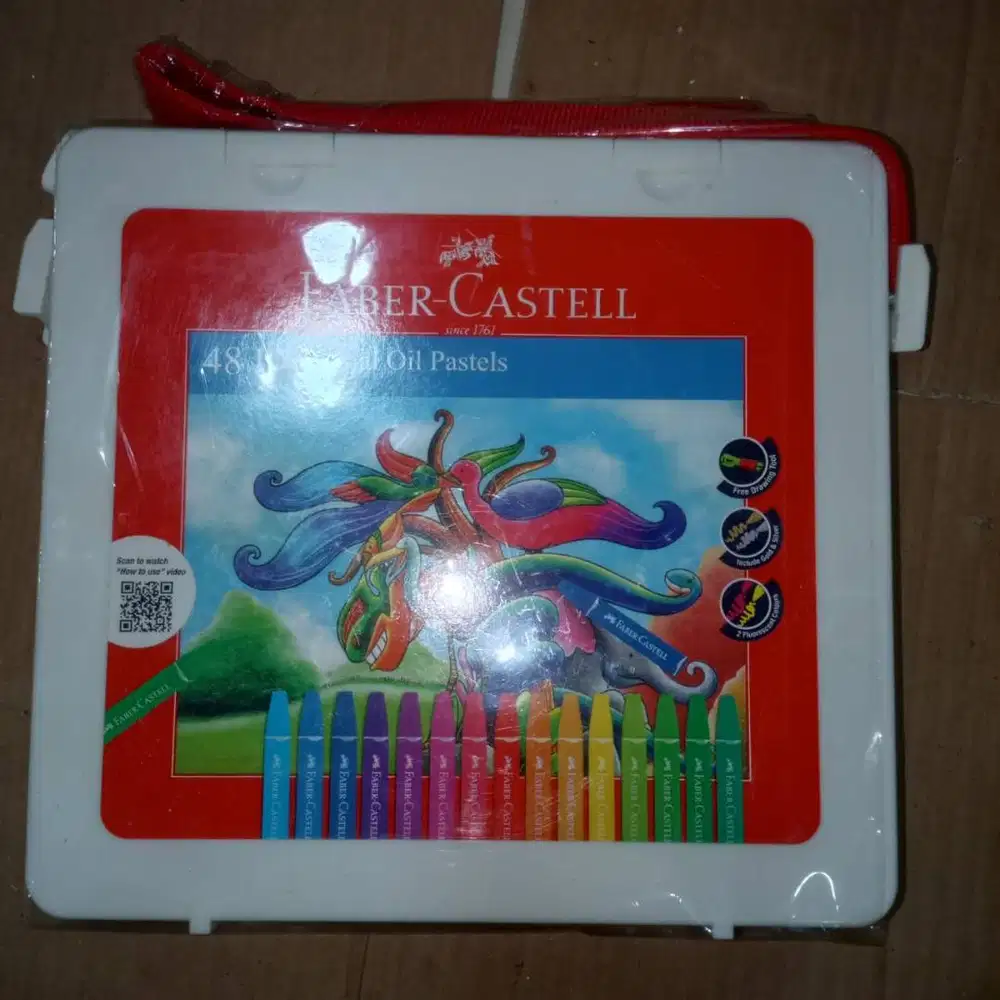 Hexagonal Oil Pastel 72 Warna / Crayon Krayon Faber Castell