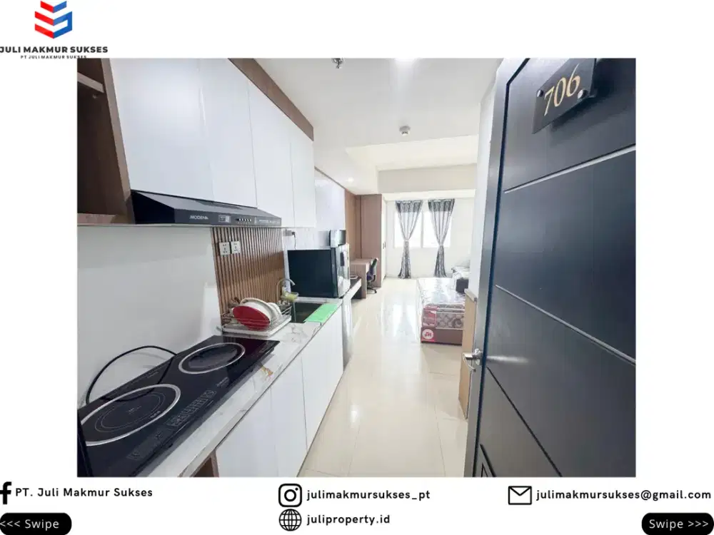 Dijual Apartemen Studio Full New Renovasi & New Furnished di Nagoya Mansion Batam