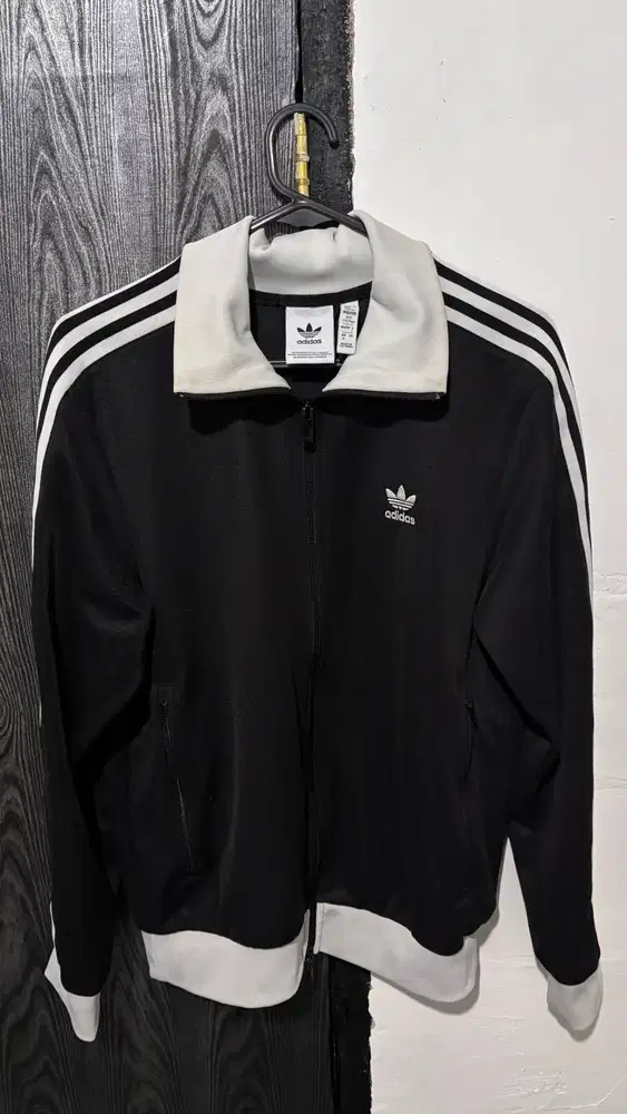 Tracktop adidas beckenbauer hitam putih rare (langka)
