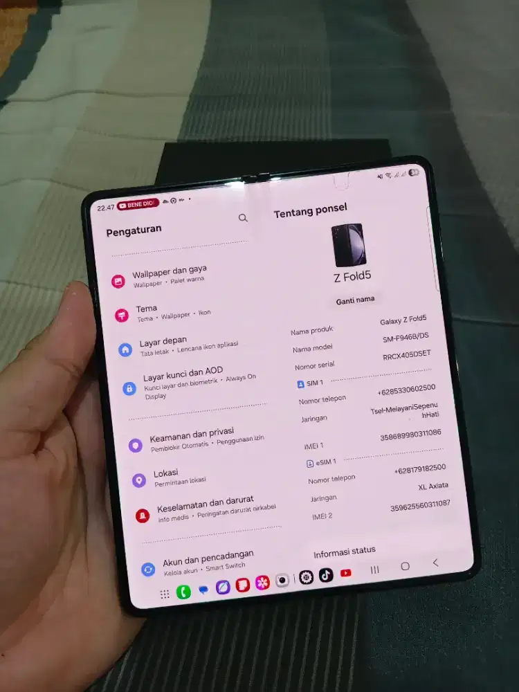 Samsung Z Fold 5 512gb Black ex SEIN
