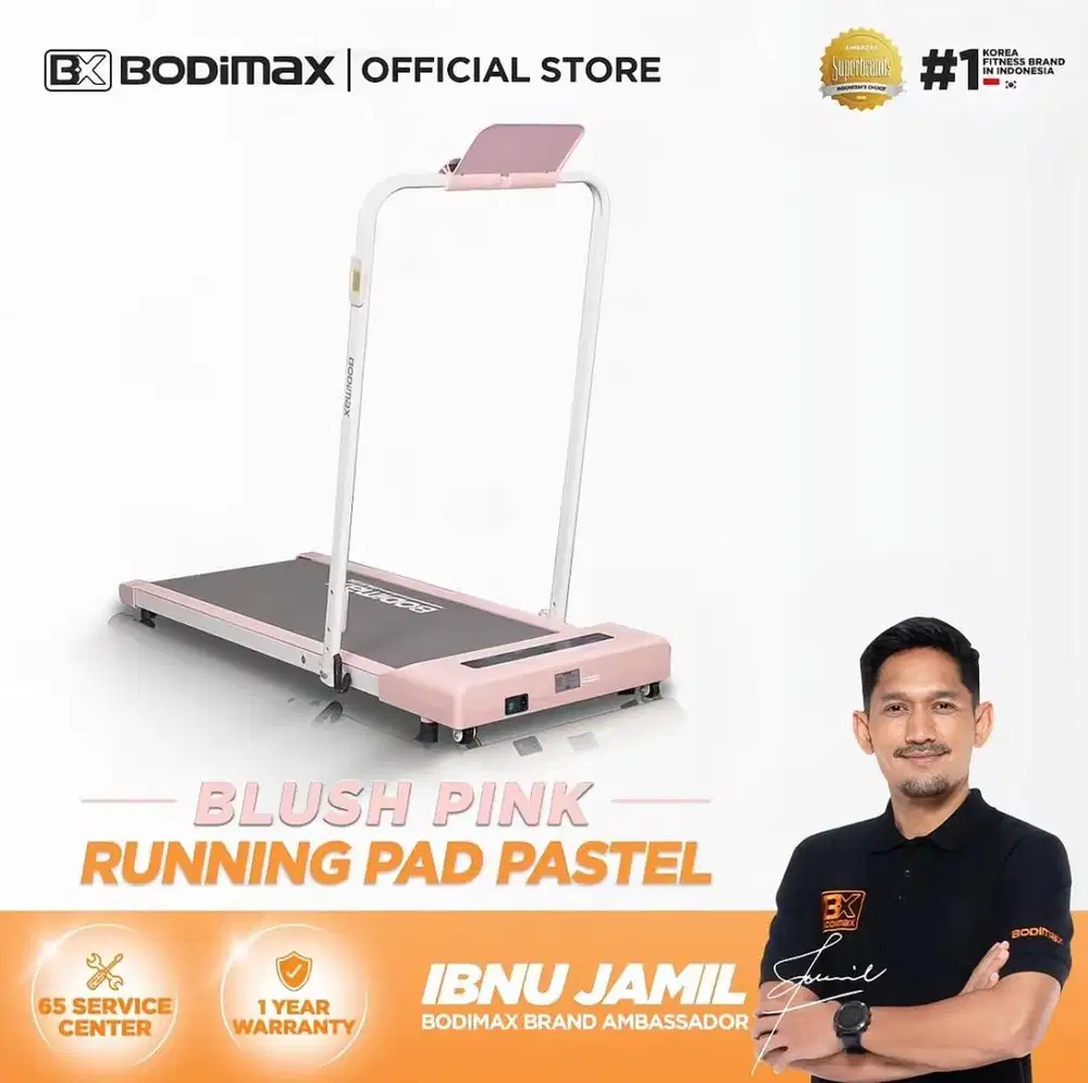 treadmill bodimax pink pastel