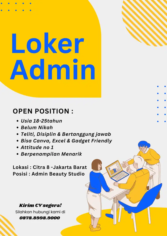 Lowongan Kerja Admin Beauty Studio