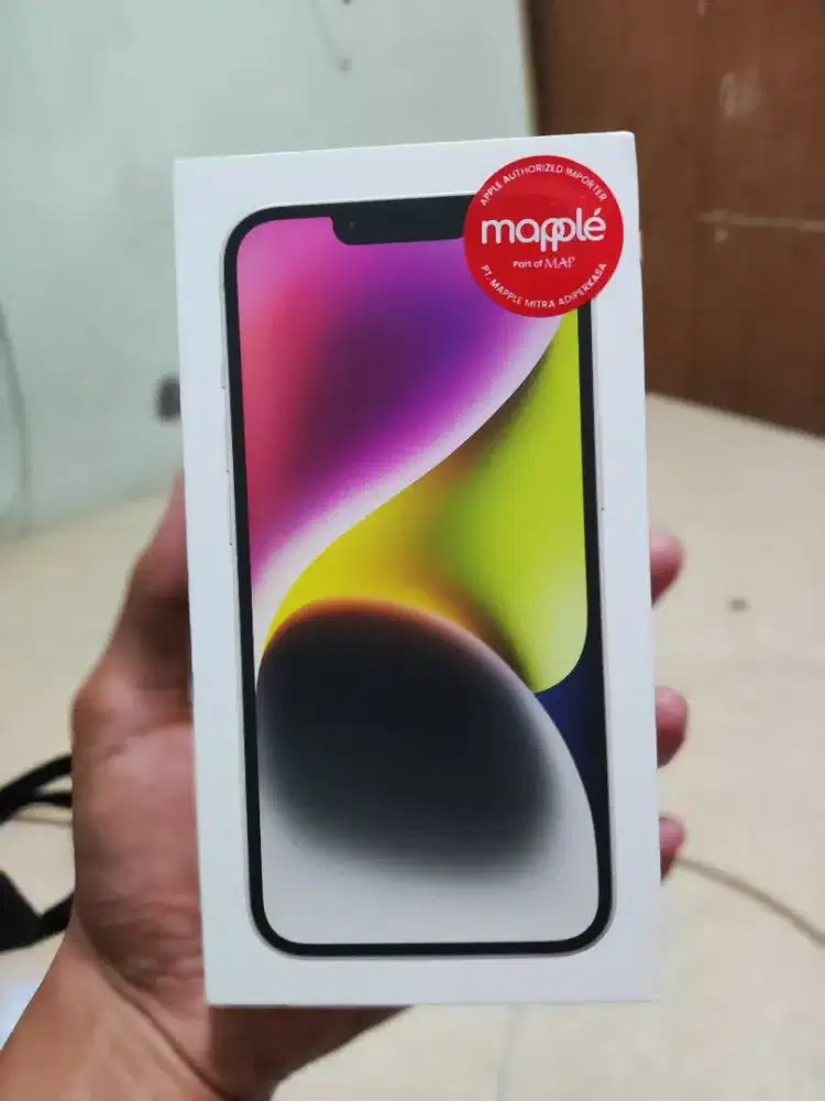 Iphone 14 128 starlight new segel garansi resmi ready